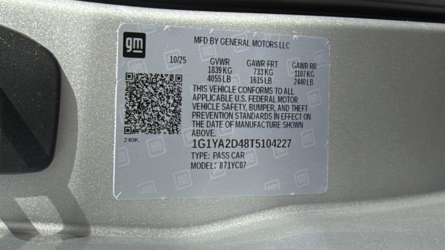 2026 Chevrolet Corvette Stingray 1LT