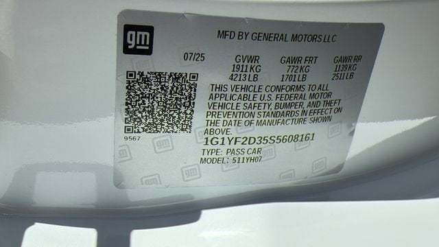 2025 Chevrolet Corvette Z06 3LZ