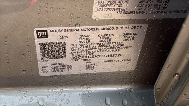 2026 Chevrolet Silverado 1500 Custom Trail Boss