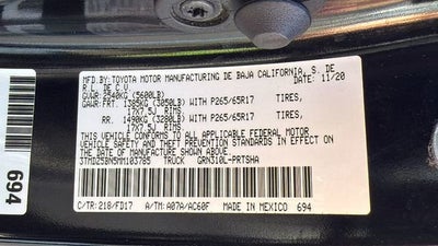 2021 Toyota Tacoma 4WD SR5